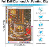 Christmas Coffee 5D Diamond Painting Kits for Adults,Mug Diamond Art Kits for Adults Beginner,DIY Full Round Drill Diamonds Dots Gem Art Kit for Adult,Home Wall Decor 12 x 16Inch Clendo