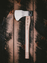 WATL Ragnar Throwing Axe: World Axe Throwing League Premium Competition Throwing Axe with Throwing Hatchet Nylon Sheath and Nordic Engraved Hickory Wooden Handle WATL