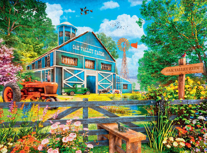 Buffalo Games - Dominic Davison - Oak Valley Farm - 1000 Piece Jigsaw Puzzle for Adults -Challenging Puzzle Perfect for Game Nights - Finished Size is 26.75 x 19.75