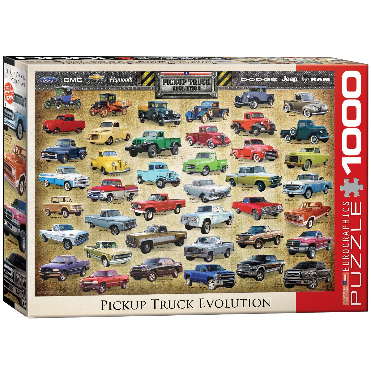EuroGraphics Pickup Truck Evolution Jigsaw Puzzle (1000-Piece) EuroGraphics