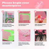 DOMROM Diamond Painting Kits for Adults, Hibiscus Diamond Art Kits, 5D Flowers Diamond Painting, DIY Round Full Drill Diamond Painting Gem Arts and Crafts for Home Decor 12x16 inch DOMROM