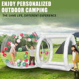 Inflatable Bubble Balloon House, Inflatable Tent Bubble House 10ft Dome 6ft Tunnel for Kids/Home/Wedding/Garden Party, Malls, Parks Event Exhibition, Clear Dome Balloon Garden Tent with Blower/Pump SUDOO