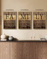 Drsoum Home Family Wall Decor Farmhouse Sign Wall Hanging Decor Rustic Netural Quotes Prints Artwork for Home Dining Room Kitchen 11x14in Natural Framed Drsoum