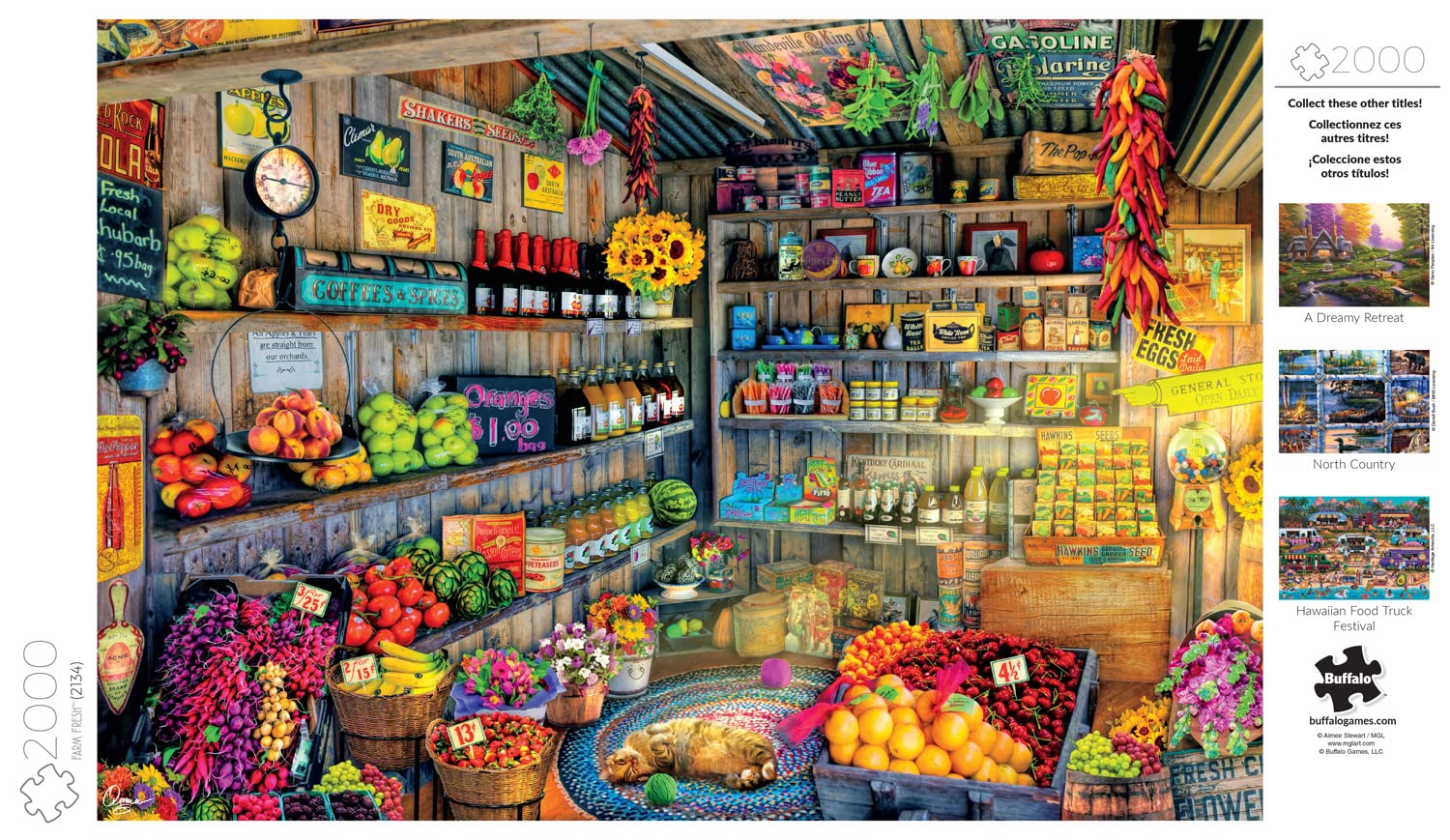 Buffalo Games - Farm Fresh - 2000 Piece Jigsaw Puzzle - WoodArtSupply