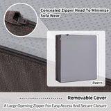 HAVARGO Recliner Cushions for Elderly, 20x20x5 Inch Thick Chair Cushion Patent Design Soft Tufted Dual Layer Booster Seat Cushions for Seniors Recliner Risers Taupe 1P HAVARGO