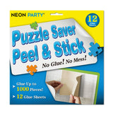 Neon Party 12 Sheets Puzzle Saver Up to 1000 Piece Puzzles for Adults and Kids NEON PARTY