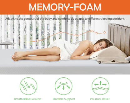 California King Mattress, 5/6/8/10/12/14 In Mattress Medium Firm Memory Foam Mattress for Pressure Relief & Cooler Sleep, Certipur-Us Certified Bed in a Box Mattress in a Box (California King, 10 In)