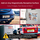 Cut-to-Size Bumper Sticker Magnetizer 2 Pack: Turn Any Decal Into a Strong Magnet. Durable & Weatherproof Magnetic Strip Protects Paint & Allows for Easy Swaps. Flexible 4x12 Sheet Guaranteed to Stick CarSignia
