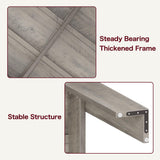 CABIHOME Dining Table for 4-6, Dining Tables, Dining Room Table with 1.18" Thickened Tabletop, Rectangular Large Kitchen Dining Table, Dinner Table for Kitchen, Dining Room, Living Room, Rustic Gray CABIHOME