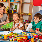 Soulchen 24 Pcs DIY Hand Puppets, Canvas Hand Puppet Making Kit DIY Arts and Crafts Sewing Projects for Fun Home Activities Classes Storytelling Party Favors Soulchen