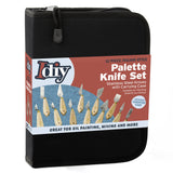 Palette Painting Knife Set 12 Pack with Carrying Case- Stainless Steel Art Paint Knives Sculpt Pro