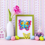 MEZOOM 12pcs Butterfly Craft Set for Kid Creative Butterfly Poke Art Toy Make Your Own Butterfly Poking Art Crafts for 4-12 Years Kid School Classroom Art Craft Activity Gift, Small MEZOOM