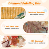 RICUVED Diamond Art Painting Kits for Adults, Lion Diamond Painting Kits 5D Animal Diamond Art Kit for Beginner, Flowers Diamond Painting Full Round Drill Art and Crafts for Gift Decor 30x40cm RICUVED