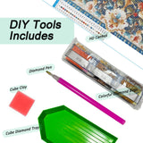 Auremi 5D Mandala Diamond Painting Kits, Flower Diamond Art Painting Kits for Adults DIY Full Drill Diamond Dots Crystal Craft Kits for Home Wall Decor Gifts 11.8x11.8 inch Auremi