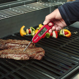 Escali Compact Portable Meat Candy Folding Digital Thermometer, Backlit Display Easy to Storage with Magnet, Blue Escali