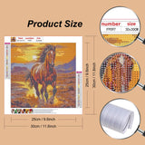 PFFNGPEN Diamond Painting Kits for Adults, 5D DIY Horse Diamond Art Kits for Beginners, Full Drill Round Diamond Art for Home Wall Decor, Animal, 12x12 inch PFFNGPEN