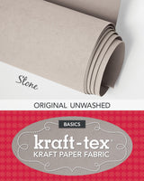 kraft-tex Stone Original Unwashed: Kraft Fabric Paper, 19” x 1.5 Yard Roll (kraft-tex Basics) C&T Publishing