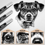 Geyoga 72 Pcs Professional Charcoal Pencils Soft, Medium and Hard for Drawing Charcoal Pencils for Art Painting Sketching Shading Drawing Blending Portrait Artists Students Back to School Gifts Geyoga