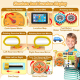 JGOBUB Montessori Toddler Toys - Baby Wooden Busy Board - Sensory Toys with Light Switch - Travel Toys for Educational Toddler Activities for Toddlers 1 2 3 4+ Year Old JGOBUB