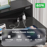 Rolanstar Computer Desk with LED Lights & Power Outlets, 54” Gaming Desk with Storage Shelves, Home Office Desk with Keyboard Tray & Monitor Stand, with Hooks, Carbon Fiber Surface Black Rolanstar