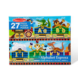 Melissa & Doug Alphabet Express Jumbo Jigsaw Floor Puzzle (27 pcs, 10 feet long) - FSC Certified Melissa & Doug