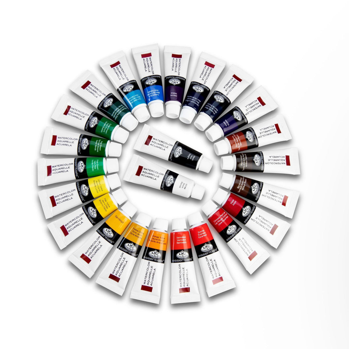 Royal & Langnickel WAT24 Watercolor Artist Tube Paint, 12ml, Pack of 24 colors Royal & Langnickel