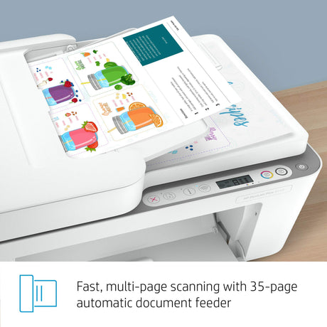 HP DeskJet Plus 4155 Wireless All-in-One Printer - Compact Inkjet Printer with Mobile Printing, Scanner, Copier, Bluetooth, Home Office & WiFi Compatible - 3XV13A (Renewed) HP