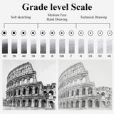 Sketch Pencils for Drawing, Set of 12 Drawing Pencils for Sketching Medium (6B - 4H), Artist Graphite Pencils, Sketch Set for Artists for Sketching Supplies, Art Supplies. Aenir