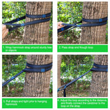 Hammock Straps – Camping Hammock Tree Straps Set, 20 ft Long Combined, 30+2 Loops, 2000 LBS Heavy Duty Straps for Hammock Suspension System Kit Raweao