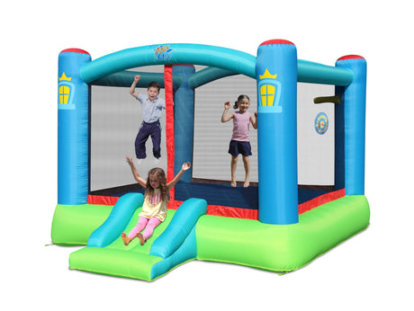 Action Air Bounce House, Outdoor Inflatable Bouncer with Blower, Large Jumping Area Bouncy Castle for Kids Action air
