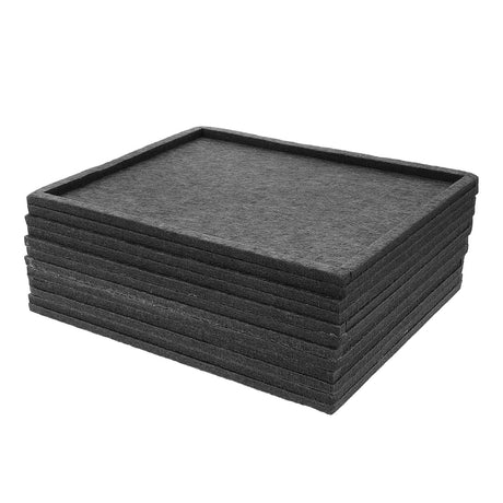 Abaodam 6PCS Puzzle Sorting Trays Stackable Felt Puzzle Sorter Saver for Sorting 1000 Pieces - Lightweight Non-Slip Surface Multipurpose Organize Storage Abaodam