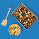 Sur La Table Kitchen Essential Carbon Steel Baking Pans Bakeware Set W/Premium PFOA, PFAS, PTFE Free Grey Non stick - Linen White Exterior Sur La Table