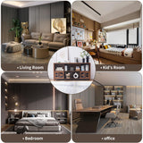 DUDUSHIMAN 8 Cube Storage Organizer Bookshelf with 2 Doors, 2-Tier Mid Century Modern Bookcase, 63" Long Horizontal Cubby Shelf, Wood Bookcase for Small Spaces Living Room DUDUSHIMAN