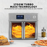 Kalorik MAXX® Digital Air Fryer Oven, 26 Quart, 10-in-1 Countertop Toaster Oven & Air Fryer Combo-21 Presets up to 500 degrees, Includes 9 Accessories & Cookbook Kalorik