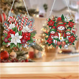 Diamond Art Hanging and Tabletop Kits for Adults Kids, 4 Pack DIY Christmas Diamond Art Suncatchers, 5D Special Shape Diamond Painting Pendant Window Ornament Gifts for Home Garden Door Wall Decor﻿ Fairyland JinWenn
