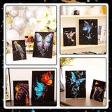 Gersoniel 8 Pack Glow in The Dark Scratch Art for Adult Rainbow Painting Paper Sheet with Pen/Cleaning Brush Noctilucent Engraving Scratchboard for Adults Gift Craft for Gift, Stress Relief Gersoniel