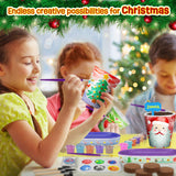 2-in-1 Rock Painting & Gardening Craft Kit for Kids - Glow in The Dark Pouring Art & DIY Planting Set - Fun Arts and Crafts for Boys & Girls Ages 6-12 - Complete Gift for Birthdays, Christmas, and Cre LAOESE