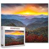 Tucocoo Blue Ridge Parkway Jigsaw Puzzles for Adults 1000 Pieces, Appalachian Mountains Landscape Art Jigsaw Puzzle DIY Craft Puzzles for Home Decoration Gifts, Family Puzzle Perfect for Game Nights Tucocoo