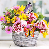 36PCS Wooden Hollow Butterfly Ornaments to Paint, 6 Styles DIY Blank Unfinished Wood Cutouts Ornament for Crafts Hanging Decorations Summer Sophena