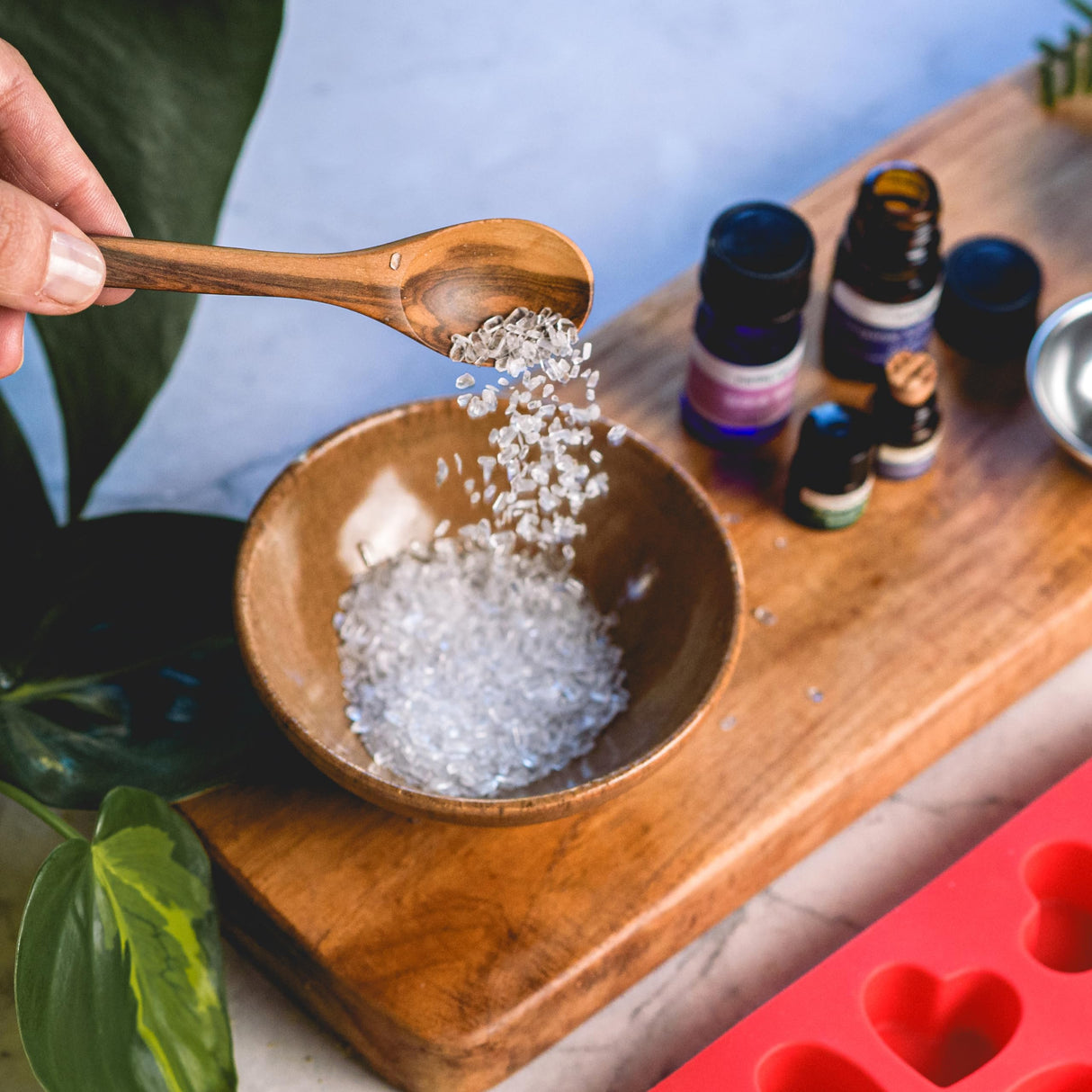 Earthy Good DIY Bath Bomb Kit With Organic Ingredients 100% Natural Includes: Essential Oils, Dried Rose, Chamomile & Lavender, Molds, Guide & More- Includes Furoshiki Cloth- Makes 10 Mini Bath Bombs Kiss Naturals