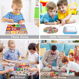 LELEMON Puzzles for Kids Ages 4-6,Donut Puzzle 100 Piece Puzzles for Kids in a Metal Box, Educational Kids Puzzles Jigsaw Puzzles 100 Piece Puzzle Games Puzzle Toys for Girls and Boys LELEMON