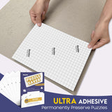 Nariolar Ultra Adhesion Puzzle Glue Sheets, 64 Puzzle Saver Sheets Preserves 8×1000 Pieces Jigsaw Puzzle, Puzzle Saver for Easy Preservation in Minutes Nariolar