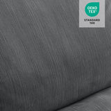 MCombo Large-Wide Dual Motor Power Lift Recliner Chair, Massage and Dual Heating for Elderly People, Infinite Position, Fabric R7166 (Dark Grey) MCombo