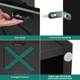 YITAHOME Shoe Cabinet with 4 Flip Drawers, Freestanding Shoe Rack, Shoe Organizer, Narrow Shoe Cabinet for EntryWay Hallway Living Room, Black YITAHOME