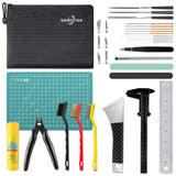 SARDVISA 3D Printer Tools Kit with Zipper Bag, Includes Nozzle Cleaning Set, Scraper, Steel File, Filament Pliers, Carving Knife Set, 3D Print Accessories for Model Removal, Polish, Finish (30-Packs) SARDVISA
