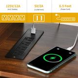 DWVO Farmhouse TV Stand for Television up to 65 Inch, Entertainment Center with Power Outlets and Open Shelf, Rustic TV Cabinet Media Console Table for Living Room, Walnut, 59 Inches DWVO