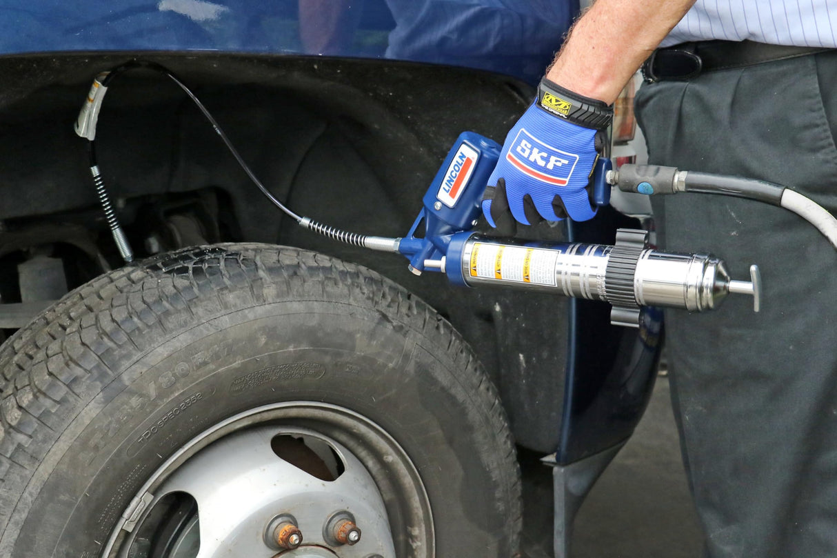 Lincoln 1142 Lever Action Manual Grease Gun with Rigid Extension, Premium Dual Lip Follower, Jam Proof Toggle Mechanism, Heavy-Duty Follower Spring, Cast Pump Head, Precision-machined Plunger Lincoln