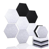 Hexagon Adhesive Acoustic Panels, 12 x 10 x 0.4 Inches Soundproof Sound Dampening Wall Sound Absorbing Panel for Recording Studio, Office, Home Studio (36 Pcs) Remagr