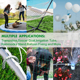 Eurmax USA Trampolines Stakes Heavy Duty Ground Stakes Canopy Parts Wind Stake with Rope 12 Inch Heavy Duty Stake Safety Ground Anchor Galvanized Steel J Shaped, Pack of 4(Gray) Eurmax