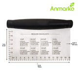 Metal Spatula Stainless Steel and Scraper - Professional Chef Griddle Spatulas Set of 3 - Heavy Duty Accessories Great for Cast Iron BBQ Flat Top Grill Skillet Pan - Commercial Grade Anmarko